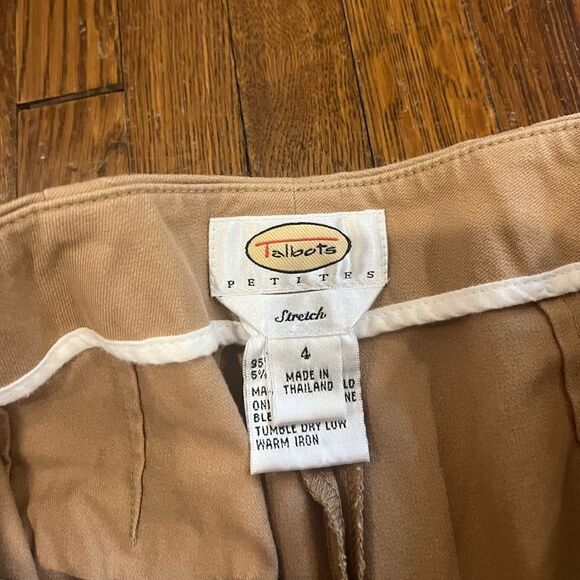 Talbots Stretch Work Pants, Tan, Size 4 - Picture 2 of 3